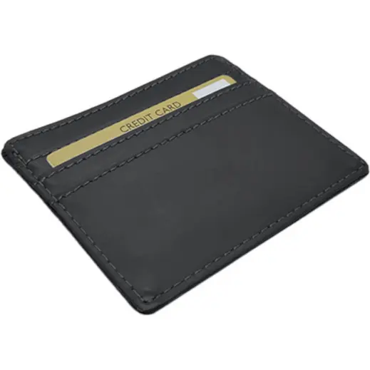 Dakota Genuine Leather Card Holder Black Display